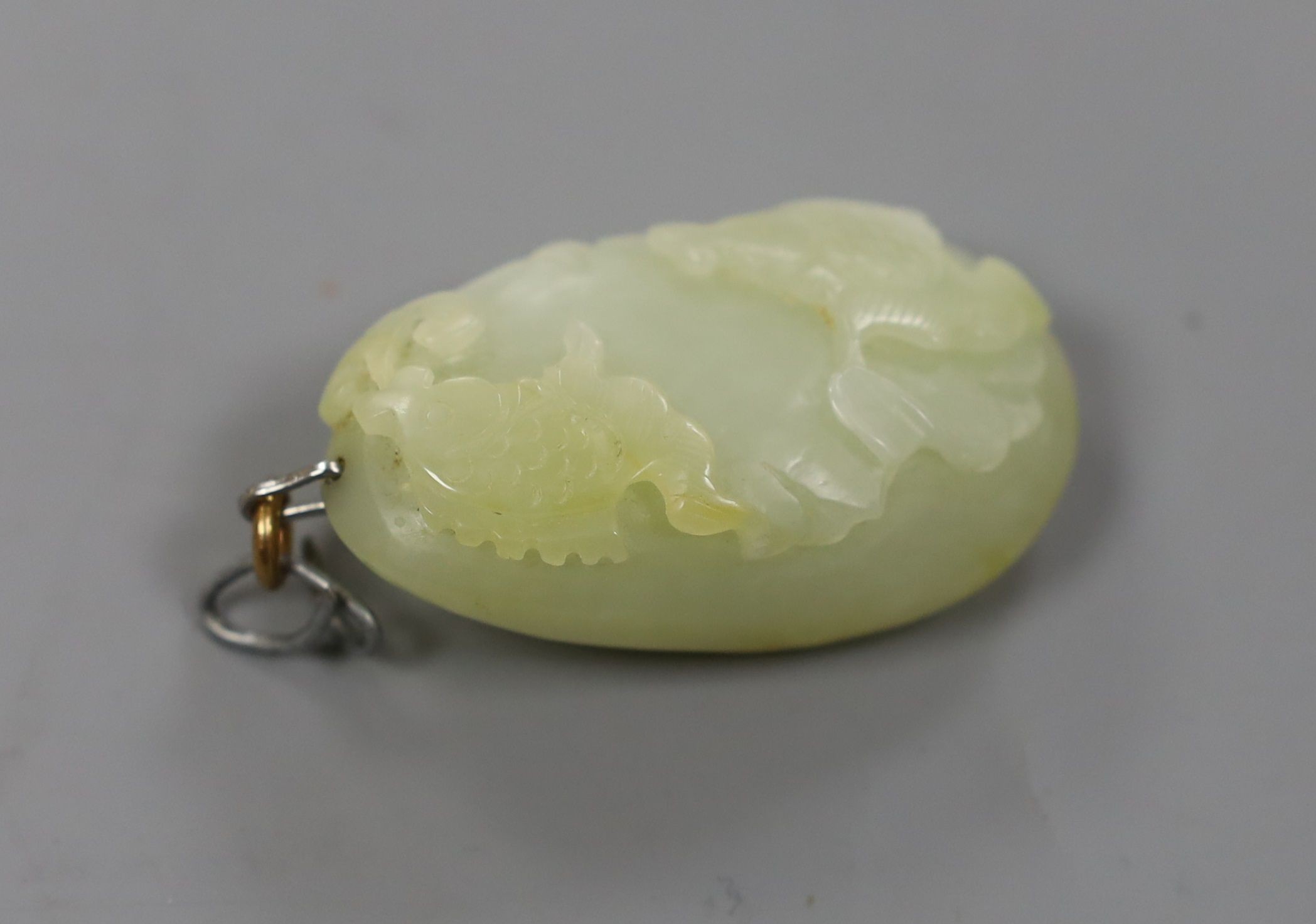 A Chinese jade pebble carving 5cm